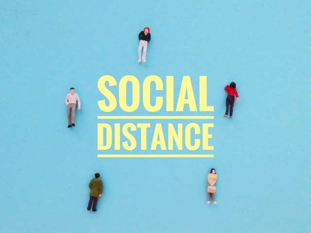 social distance 病院